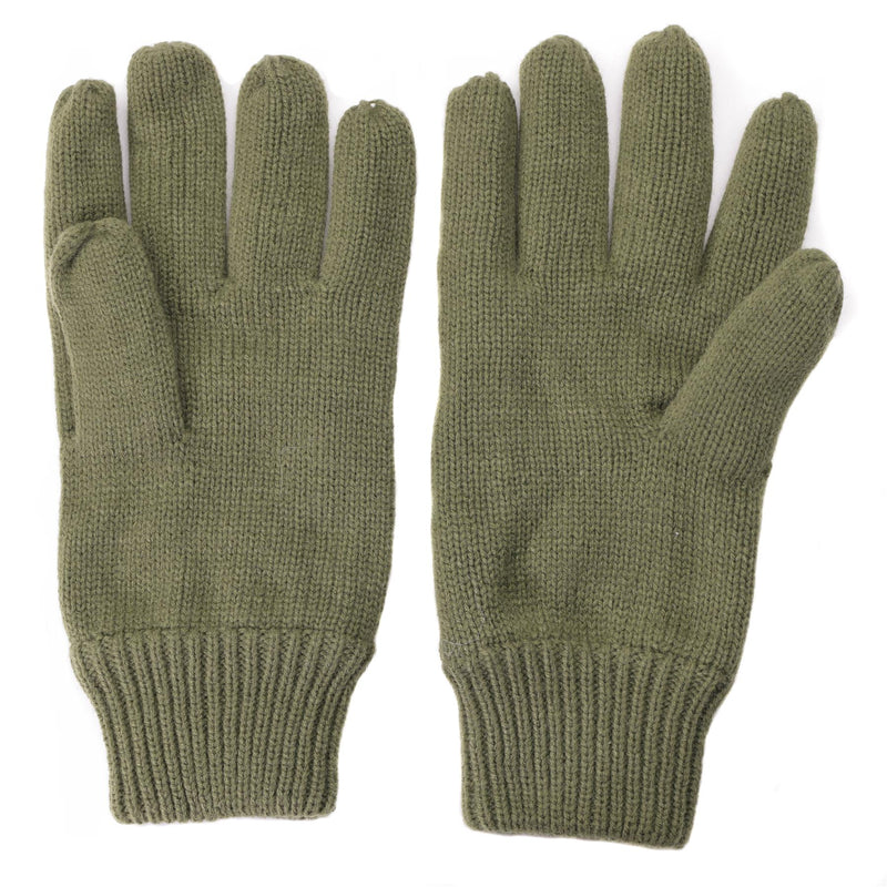 Mil-tec handskar män varm stickad thinsulate ™ foder oliv od vinter taktisk redskap