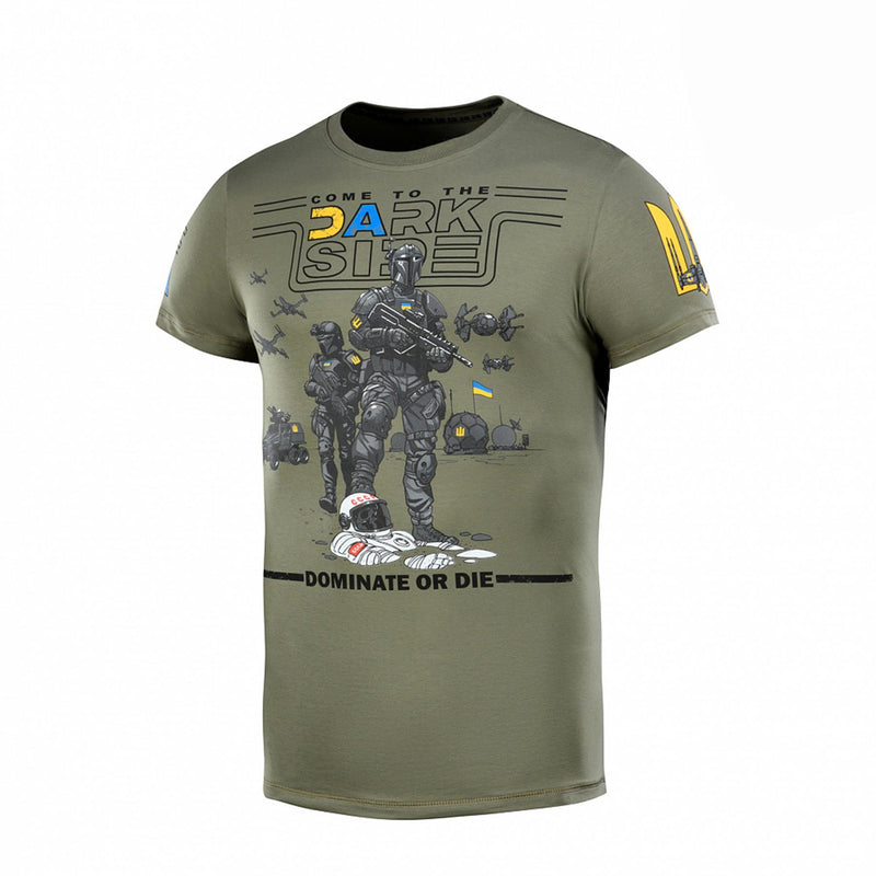 M-tac militär stil klassisk t-shirt kort ärm underkläder ukrainsk flagga oliv