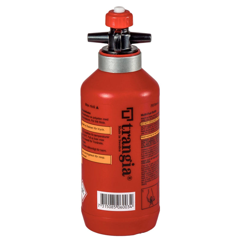 Trangia Liquid Fuel Botte Bensin Burner Polyetylenkolv utomhus camping röd