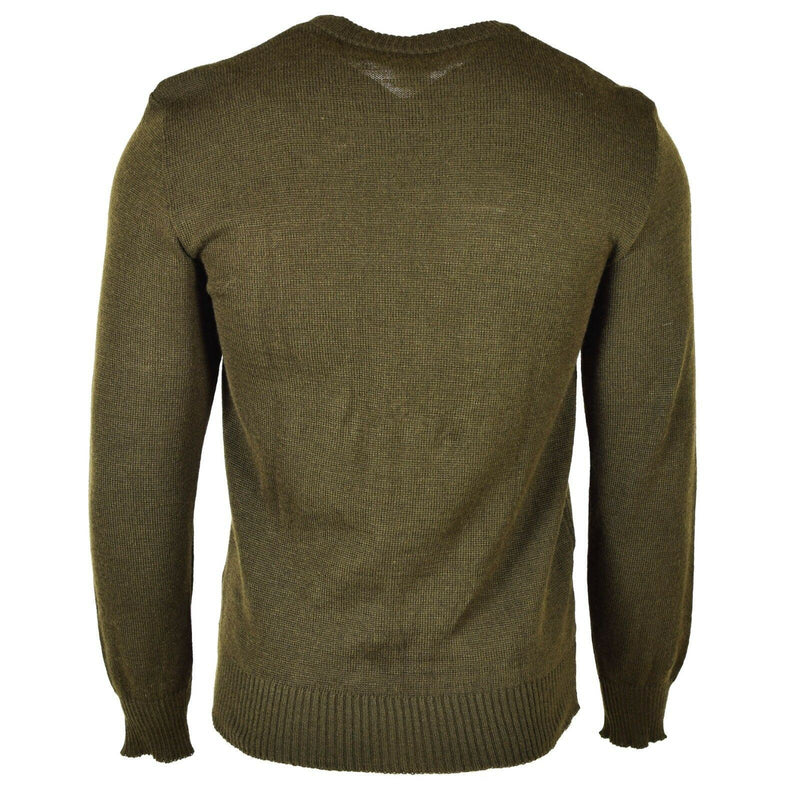Original tjeckisk armé Pullover M85 V-ringad tröja brun ny