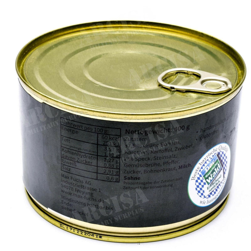 Emergency Ration Army Survival Food Canned Bean Stew with Bacon 400G Can
