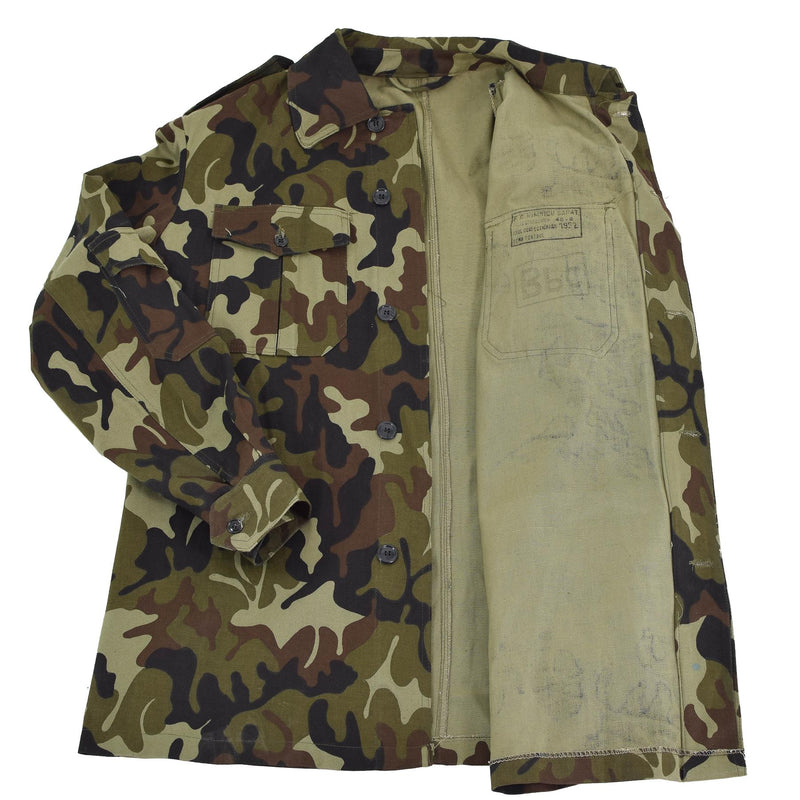 Original rumänska trupper fältjacka M93 Camo Leaf Bdu Parka militär fråga