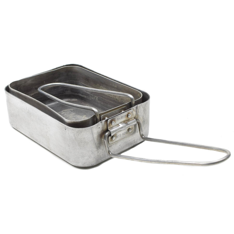 Original British Military Mess Tins Aluminium vandringsplatta camping utomhuspanna