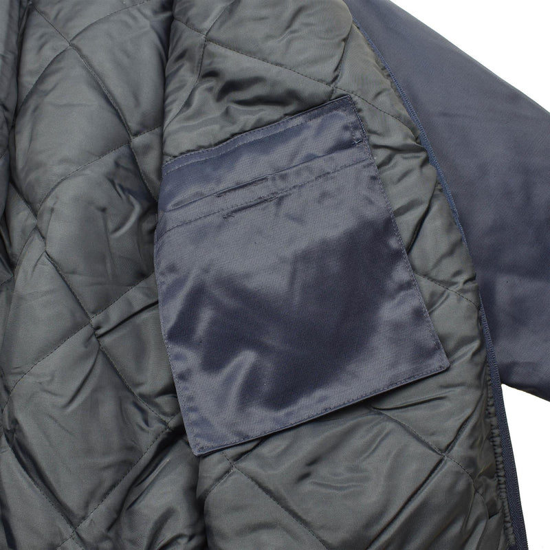 Varumärke Lambert French Air Forces Bomber Jacket Blue Warm Windproof Pilot Uniform