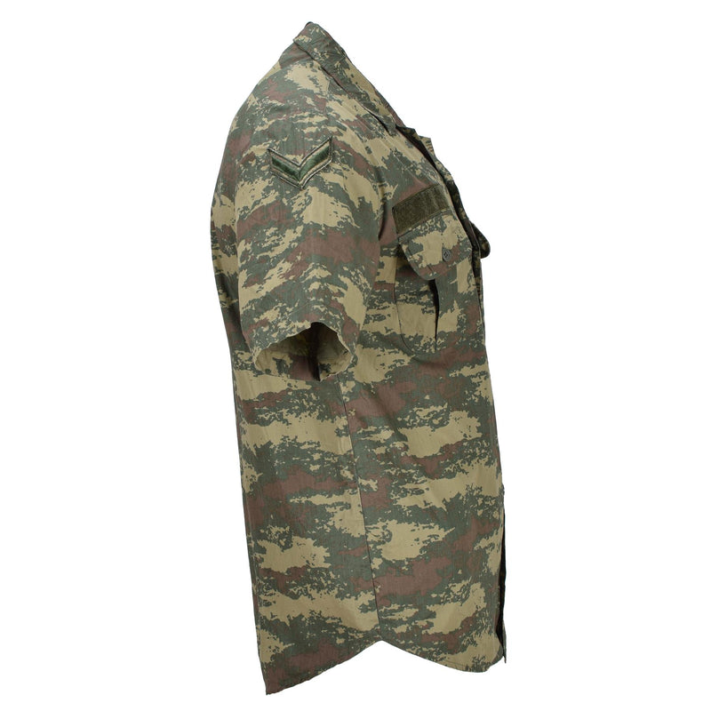Original Turkish Army Field Shirts Hållbar ripstop camo Kort ärm Taktisk