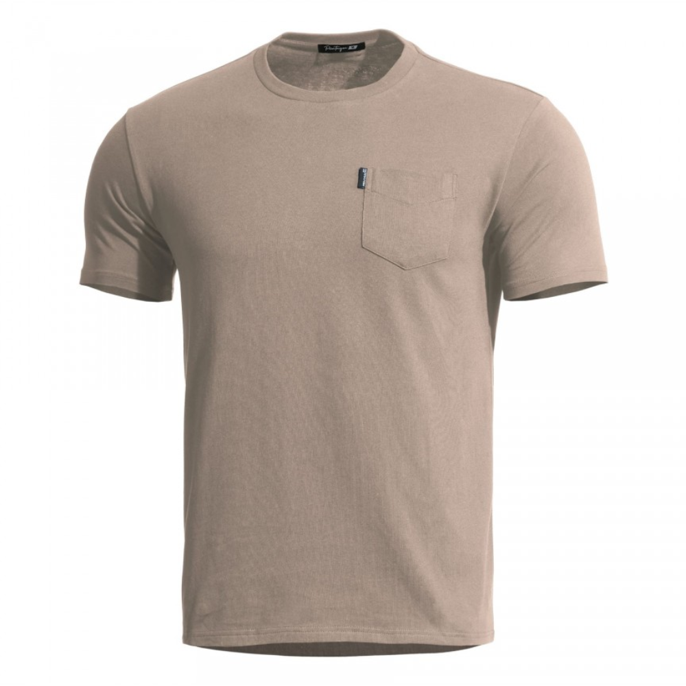 Pentagon Ageron Klassisk T-shirt Elegant lågprofildesign Taktisk utomhus Khaki