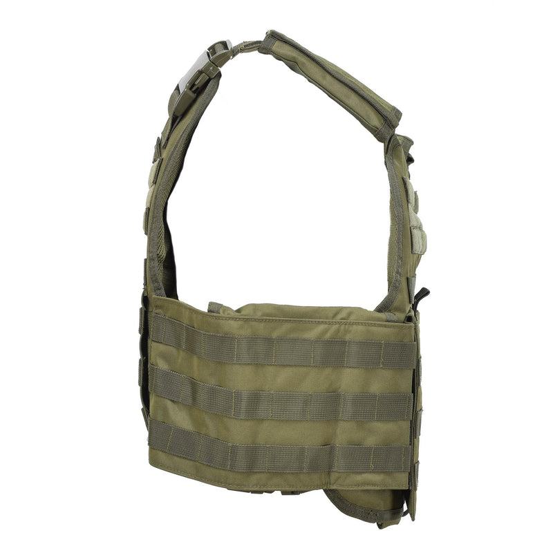 Mil-Tec Military Plate Carrier Tactical Vest Combat Armor Molle System Olive