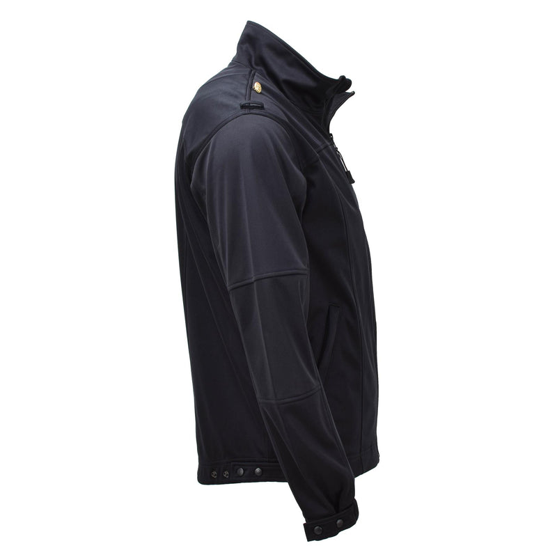 Original German Army Marine Zippe Jacket Black Softshell High Collar Combat New