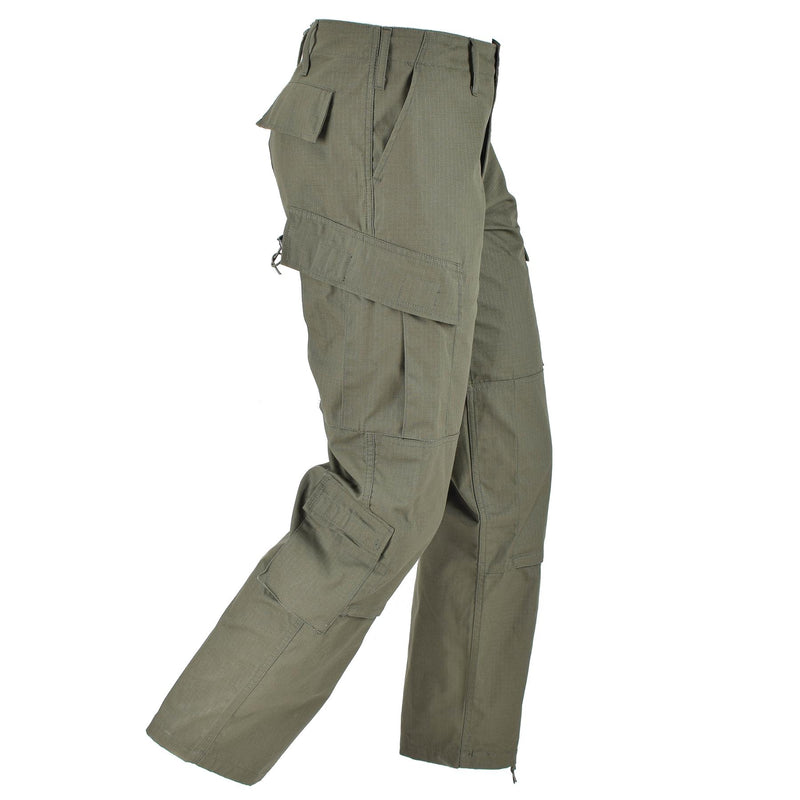 Mil-Tec Brand U.S. Army Style Olive Army Combat Uniform Ripstop Cargo Pants