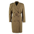 Original holländsk armé formell trenchcoat brun militär överskottsofficersrock NEW