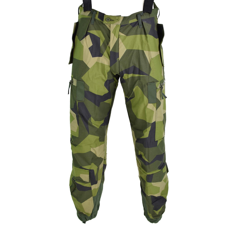 Original Swedish Thermal Tanker Pants M90 Splinter Camouflage BDU byxor nya