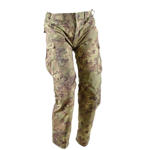 Äkta italienska armé rip stop öken vegetato camo byxor bekämpa fältbyxor