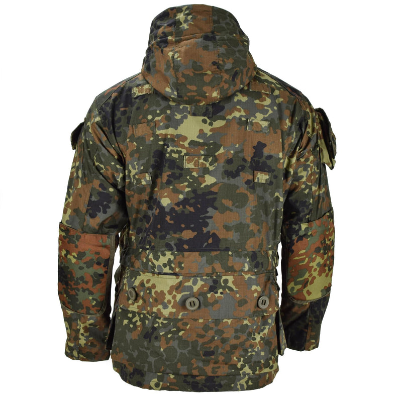 Mil-Tec Brand Jacket Ripstop Smock German Army Flecktarn Camo Parka herrkläder