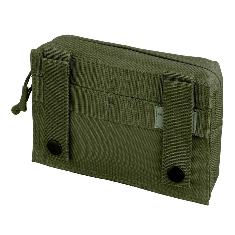 Mil-Tec Laser Cut Utility Belt Pouch Molle Type Webbing Tactical Bag liten oliv