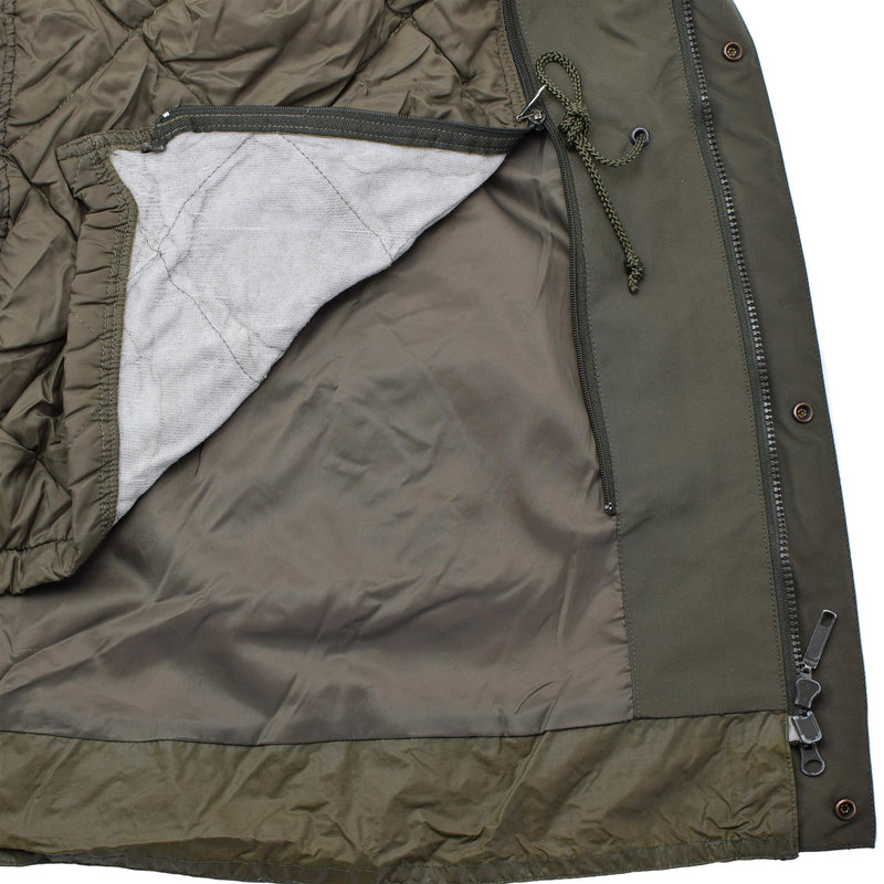 Original Österrikisk militär Gore-Tex Parka W Liner Rain Jacket Casual Formal