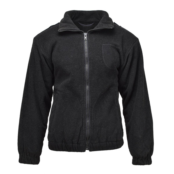 Original Dutch Military Police Fleece Jacket Warm Sweater Winter Jumper Black
