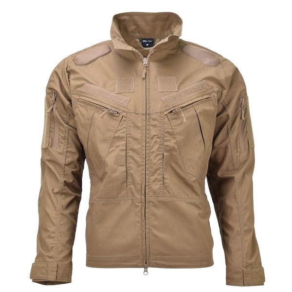 Mil-Tec Brand Military Style Ripstop Dark Coyote Combat Troops Jacket Chimera