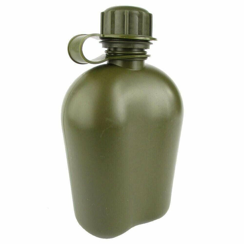 U.S. Army Style Canteen M1 Vattenflaska med Cover Cup & Alice Clips US Military