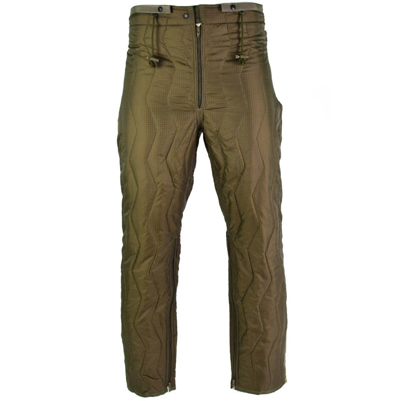 Original tysk armé quiltade byxor foderbyxor inre varmare termisk vinter od