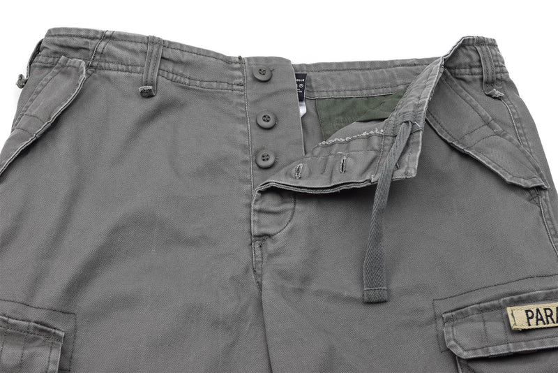 Mil-Tec Brand Military Style Olive Prewashed Molskin Paratrooper last Shorts