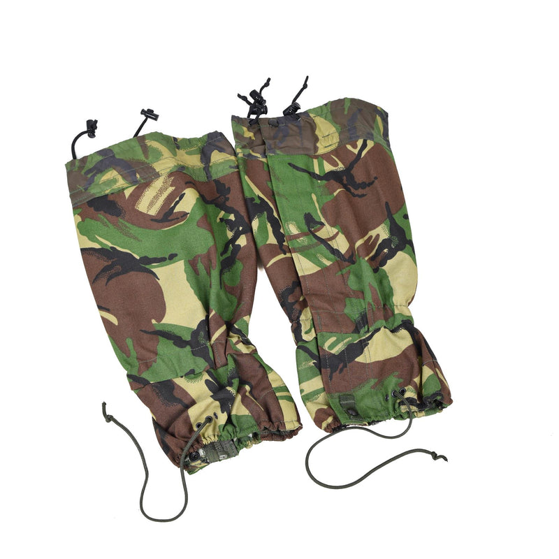Original British Army DPM Camouflage Gaiters vattentät standartstorlek