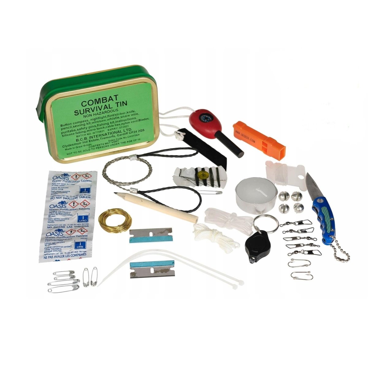 BCB Combat Survival Tin First Aid