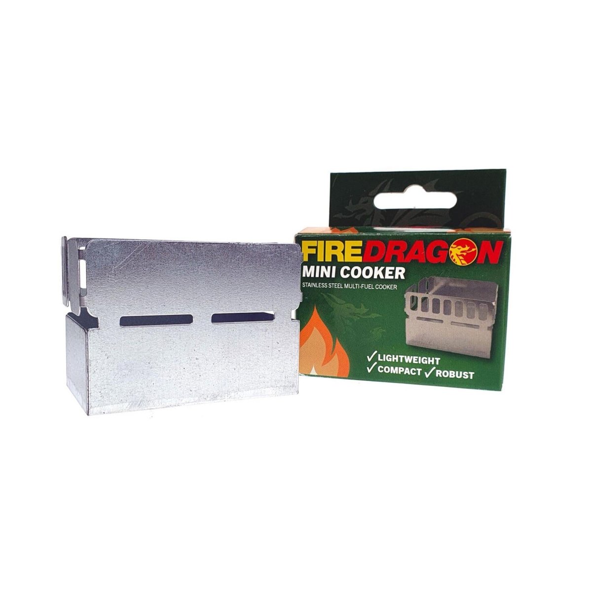 BCB FireDragon Mini Cooker MK2 utomhus robust camping vandringsspis i aluminium