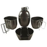BCB MK1 4 DEL CRUSADER Matlagningsenhet Militär Godkänd utomhusstål Mess Kit