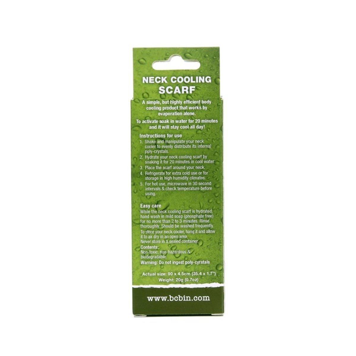 BCB Neck Cooling Scarf Multifunktionell värmeslag First Aid Band Khaki återanvändbar