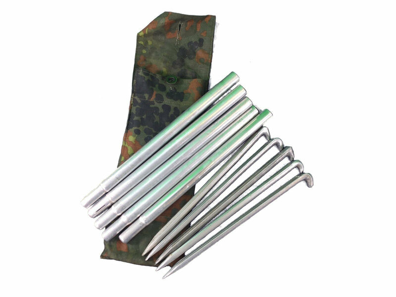 Äkta tyska arméskydd halvt presenning vattentät duk tältstänger poncho