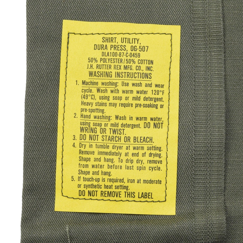 Original U.S. Army Long Sleeve Tactical Shirt Olive trötthet Militärfält Nytt