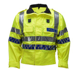 Original Scottish Police High Visibility Reflekterande Uniform Jacket Yellow