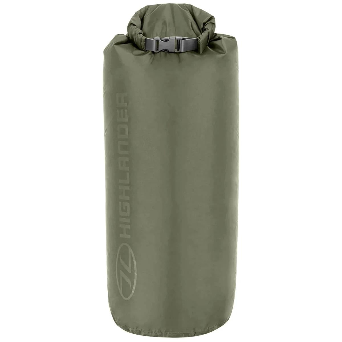 Original Scottish Military Dry Bags 1L–40L Roll Top Quick Release Spänne Olive