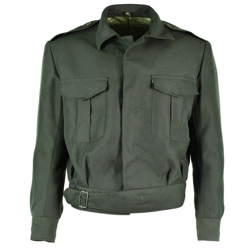 Original Greek Army Field Ike Jacket Gabardine Wool Blaze Grekland Militär Ny