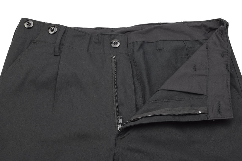 Tysk arméstil BDU -lastbyxor svart hållbar strids uniform klassiska byxor