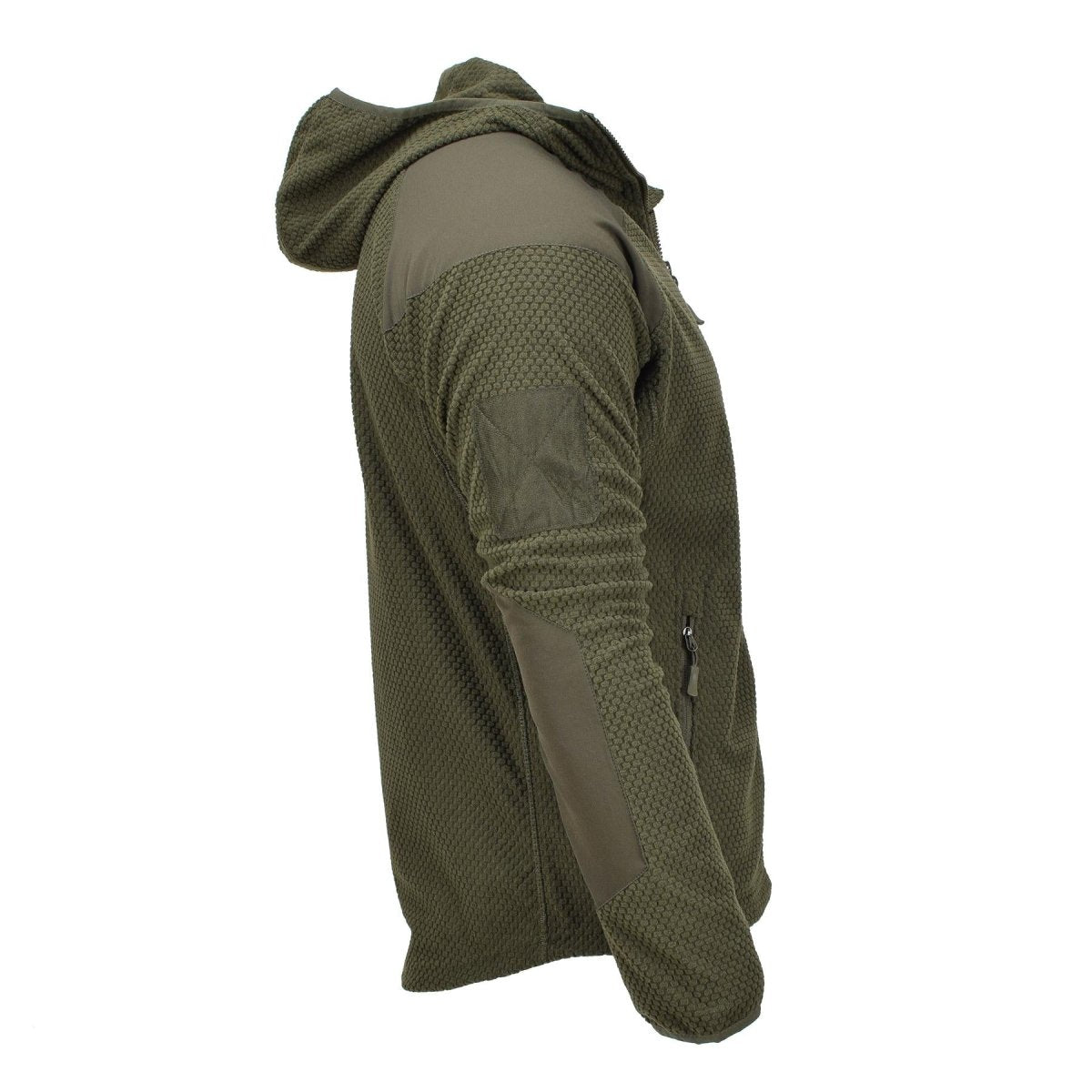 Blochl Brand Military Style Fleece Thermal Jacket huva förstärkt Olive New