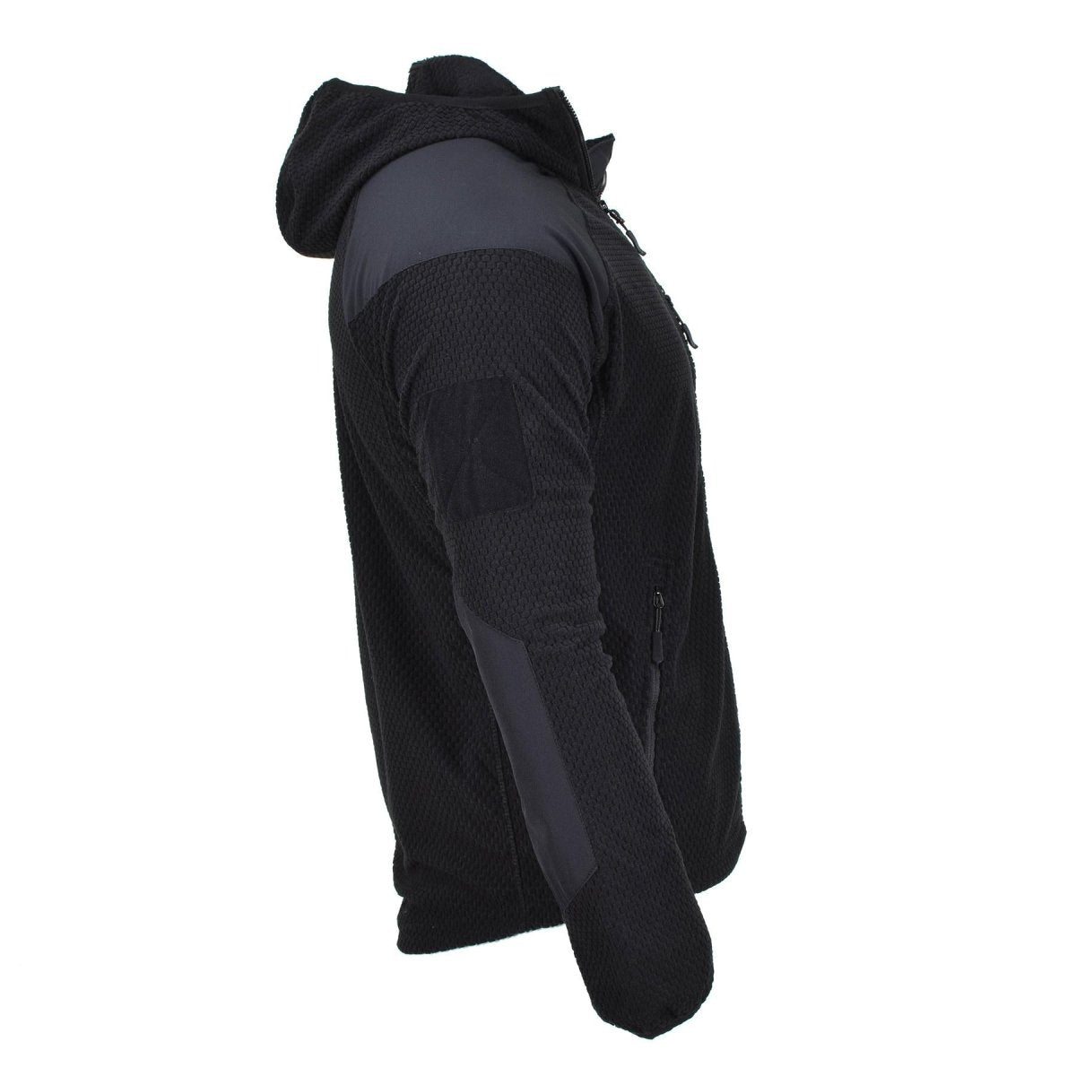 Blochl Brand Military Style Thermal Jacket Fleece Hooded Armerad Black New