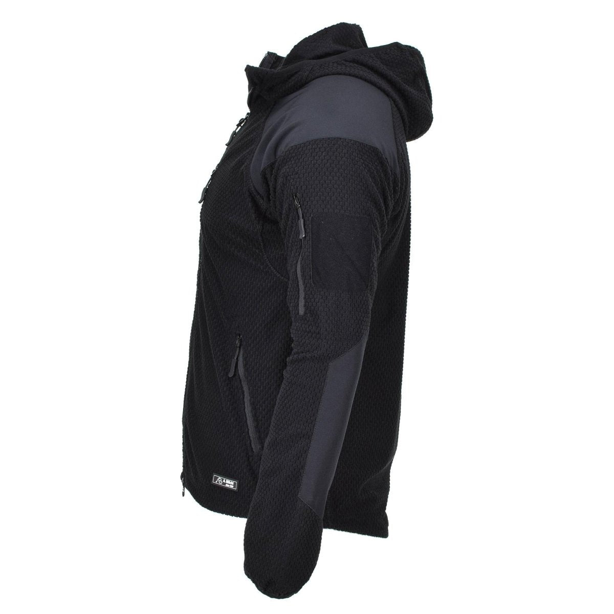 Blochl Brand Military Style Thermal Jacket Fleece Hooded Armerad Black New