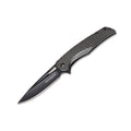 BOKER Black Carbon vikbar fickkniv 440A rostfritt stål kolfiberhandtag