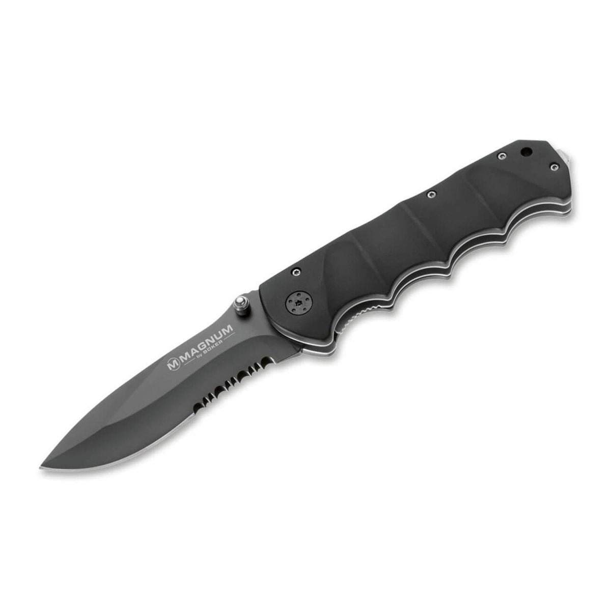 BOKER Black Spear fickkniv svart belagd 440A rostfritt stål aluminium handtag
