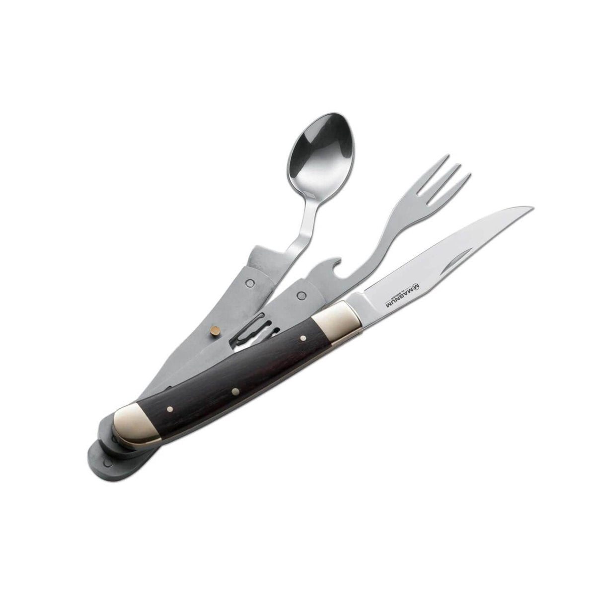 BOKER BON APPETITE POCKT CESTLERY SET Knivskedgaffel 440A Stål Trähandtag