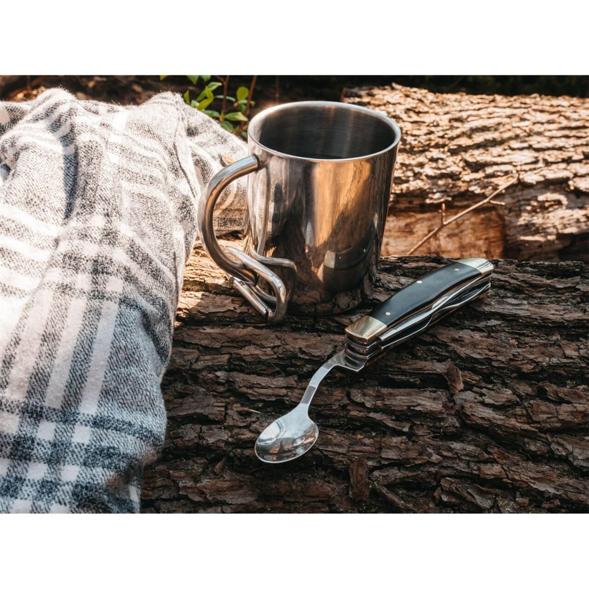 BOKER BON APPETITE POCKT CESTLERY SET Knivskedgaffel 440A Stål Trähandtag