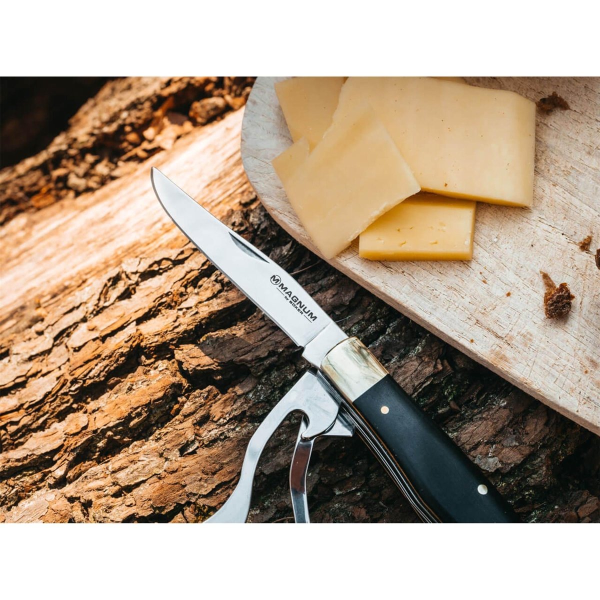 BOKER BON APPETITE POCKT CESTLERY SET Knivskedgaffel 440A Stål Trähandtag