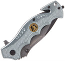 Boker Brand folding pocket knife Hero gray stainless steel 440A aluminum handle - GoMilitar