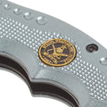 Boker Brand fällbar fickkniv Hero grått rostfritt stål 440A aluminium handtag