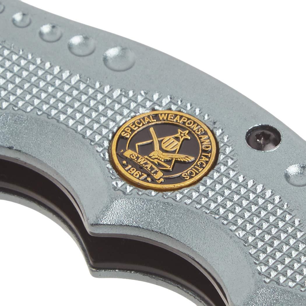 Boker Brand fällbar fickkniv Hero grått rostfritt stål 440A aluminium handtag