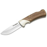 Boker Brand fällbar fickkniv Woodcraft rostfritt stål 440A trähandtag