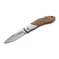 BOKER Caveman Fickkniv i stål 440A obestruket ståldekorerat trähandtag