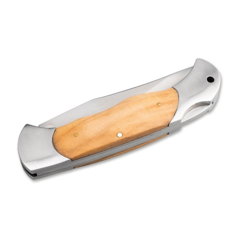 BOKER Classic Hunter One Folding pocket knife compact 440A steel wooden handle - GoMilitar
