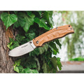 BOKER Pakka Hunter Fickkniv liner lås obestruket 440B stål trähandtag
